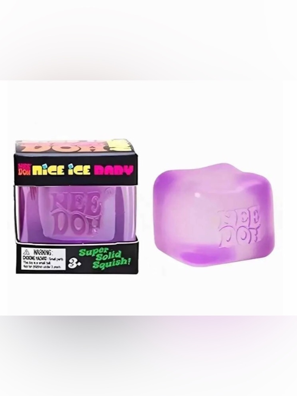 Needoh Nice Ice Baby Purple Squishy Toy
